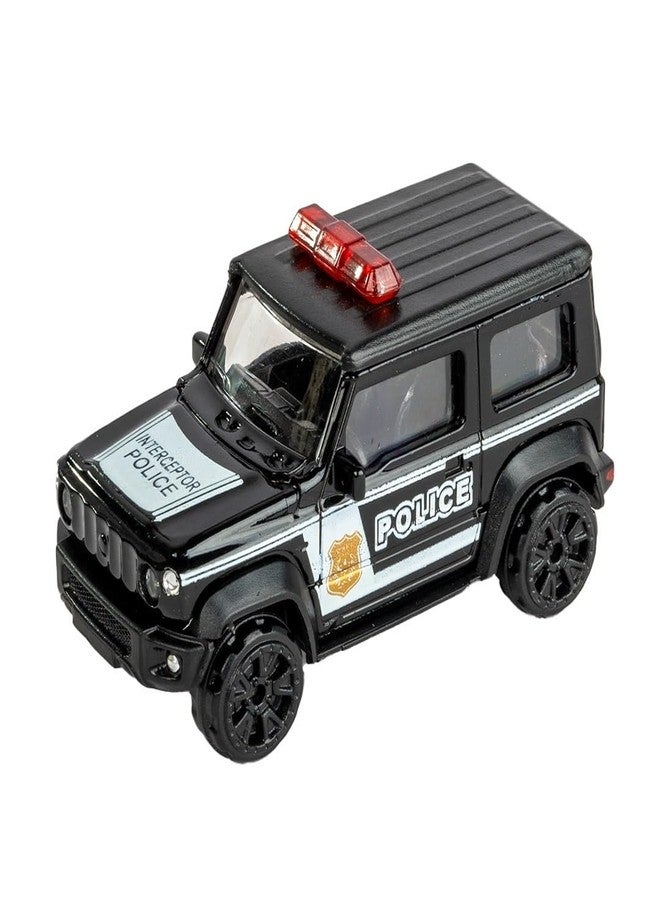 KIDSTHRILL Mini Thar Police Jeep Diecast Model Toy Vehicle Car for Kids for 2 Years+,Multicolor - Image 1